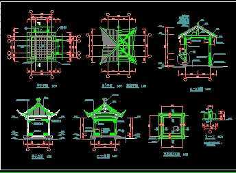 古建长廊建筑施工图免费下载 - 小品及配套设施 - 土木工程网